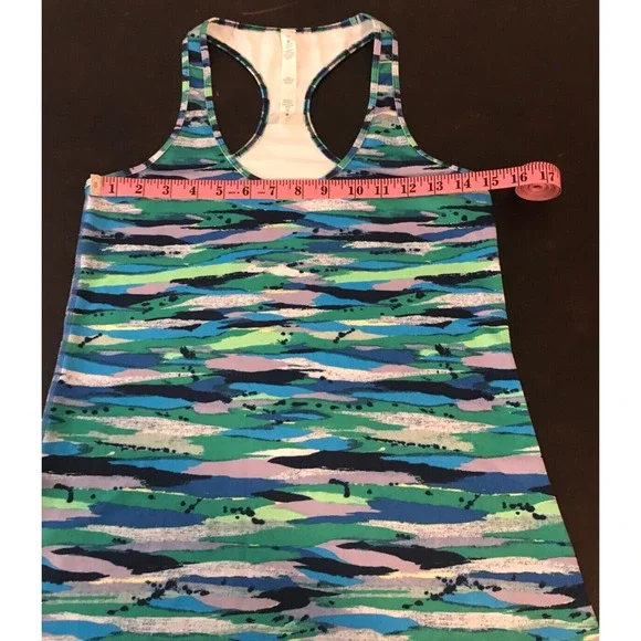 Lululemon Cool Racerback Seven Wonders Multi Tank - Size 10 - Picture 8 of 9